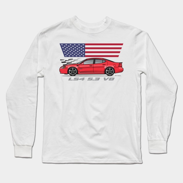 LS4 Red Long Sleeve T-Shirt by JRCustoms44